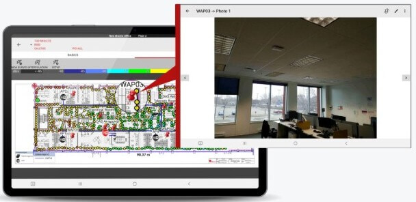 iBwave Mobile Survey site annotation feature