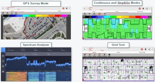 iBwave Mobile Survey mapping and scanning modes