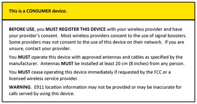 egister your signal booster